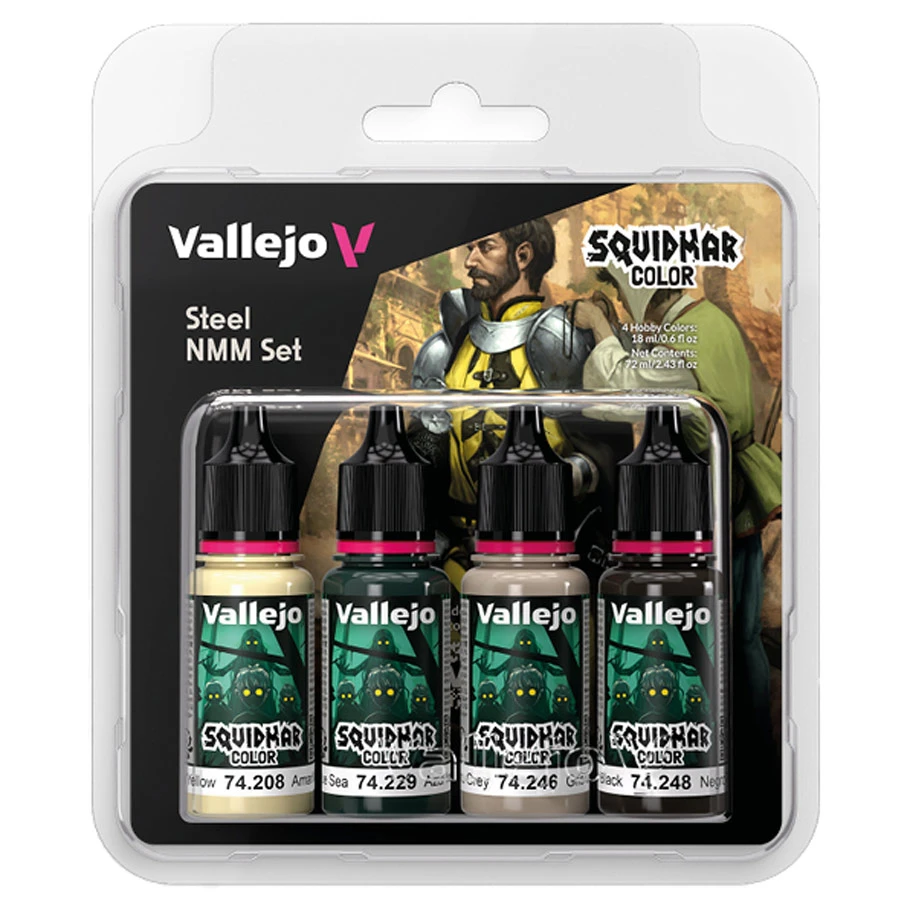 Squidmar Color: Steel Non-Metalic Metal Set (4)