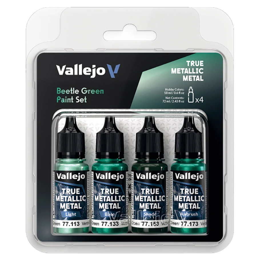 True Metallic Metal: Beetle Green Color Set (4)