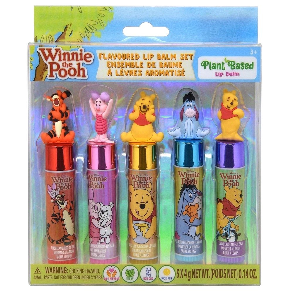 Wholesale Pooh 5pk Lip Balm With Figurine Toppper