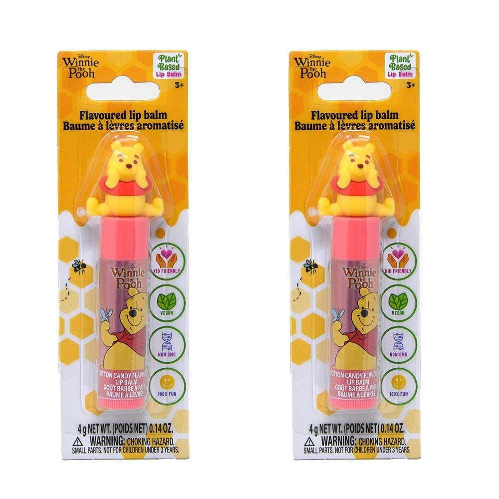 Wholesale Pooh Lip Balm with Topper on Card