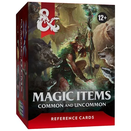 Dungeons & Dragons Trove Magic Items Common and Uncommon Reference Cards